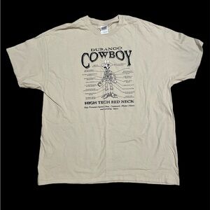 XL Men’s T-Shirt Durango Cowboy cream colored